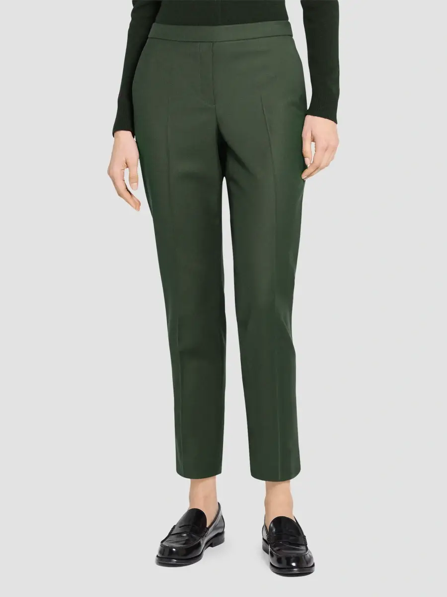 Theory Women's Treeca Wool Crop Trousers | Thumbnail 3 Theory Women's Treeca Wool Crop Trousers | Thumbnail 3