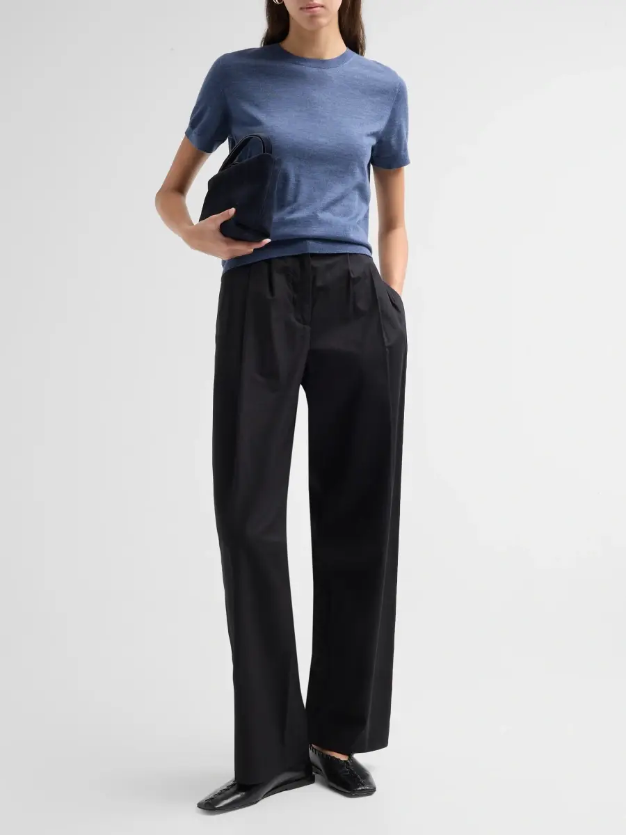 Theory Women's Basic Merino Wool T-Shirt | Thumbnail 2 Theory Women's Basic Merino Wool T-Shirt | Thumbnail 2