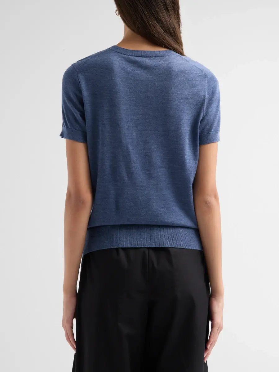 Theory Women's Basic Merino Wool T-Shirt | Thumbnail 3 Theory Women's Basic Merino Wool T-Shirt | Thumbnail 3