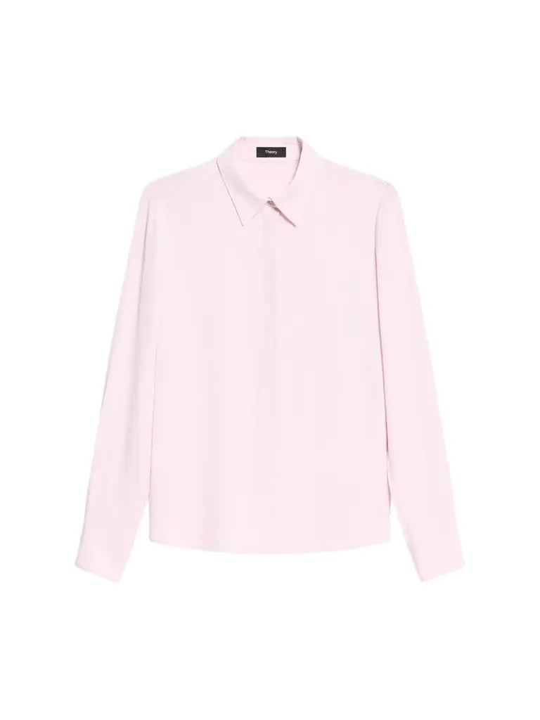 Theory Women's Classic Fitted Silk Shirt
