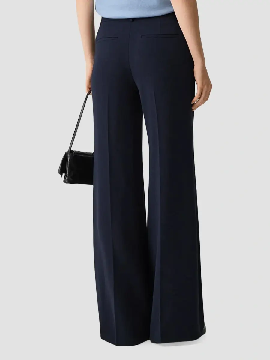 Theory Women's Admiral Crepe Wide-Leg Flare Pants | Thumbnail 3 Theory Women's Admiral Crepe Wide-Leg Flare Pants | Thumbnail 3