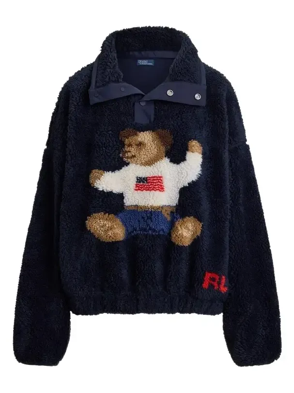 Men's Fleece Polo Bear Sweatshirt
