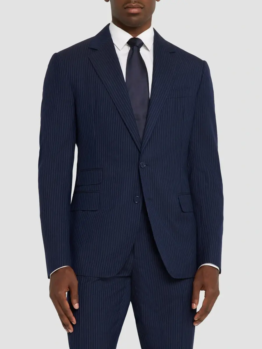 Ralph Lauren Purple Label Men's Kent Hand-Tailored Striped Suit | Thumbnail 4 Ralph Lauren Purple Label Men's Kent Hand-Tailored Striped Suit | Thumbnail 4