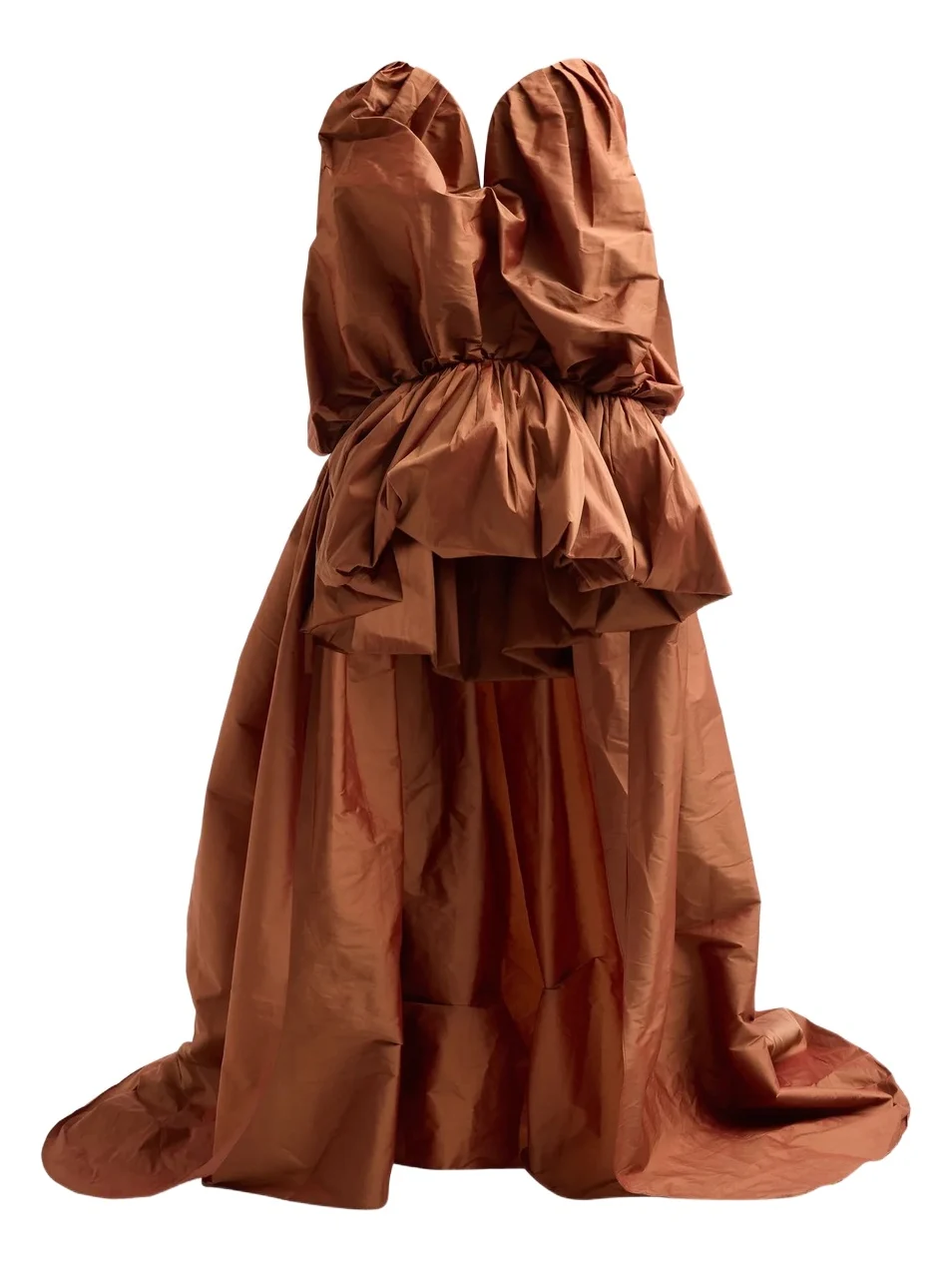 Aknvas Women's Arlene Draped High-Low Gown