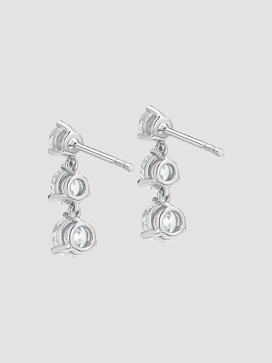 Mémoire Women's 18K White Gold & 1.44 TCW Diamond Drop Earrings | Thumbnail 3 Mémoire Women's 18K White Gold & 1.44 TCW Diamond Drop Earrings | Thumbnail 3