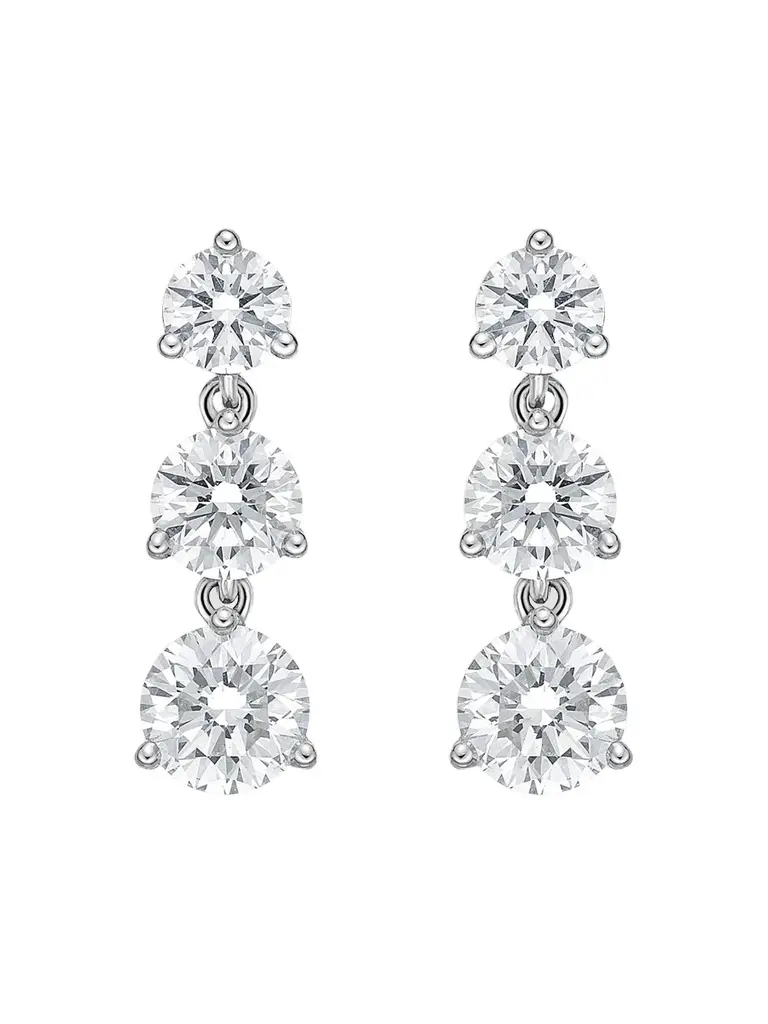 Women's 18K White Gold & 1.44 TCW Diamond Drop Earrings Women's 18K White Gold & 1.44 TCW Diamond Drop Earrings