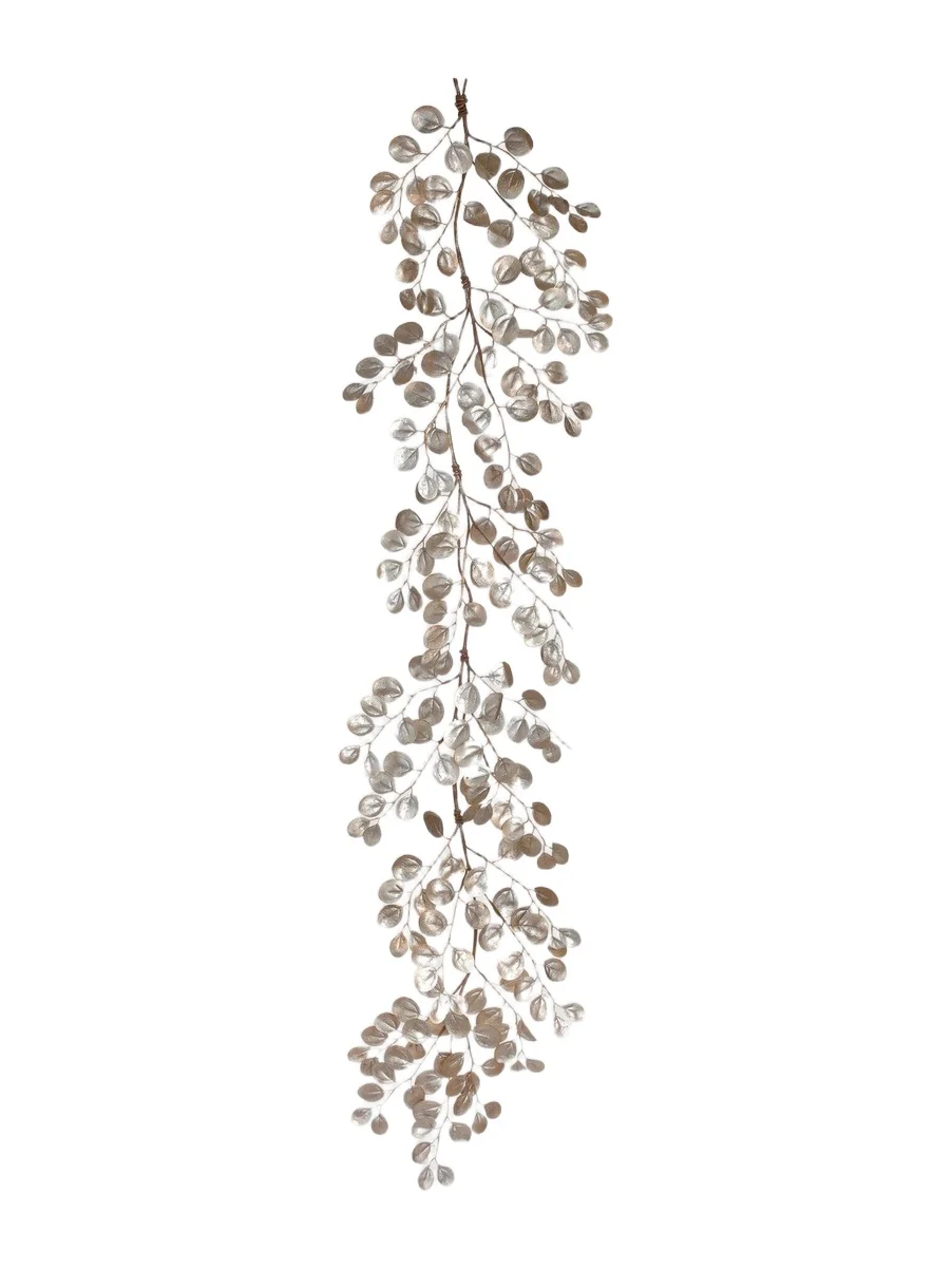 Winward Home Shimmer Eucalyptus Leaf Garland