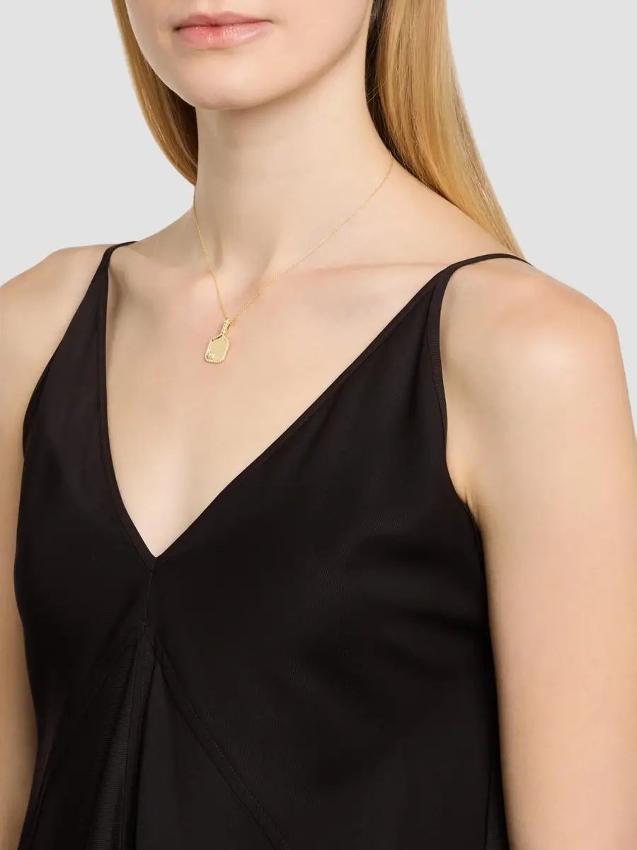 Roberto Coin Women's 18K Yellow Gold & 0.23 TCW Diamond Pickleball Paddle Pendant Necklace | Thumbnail 2