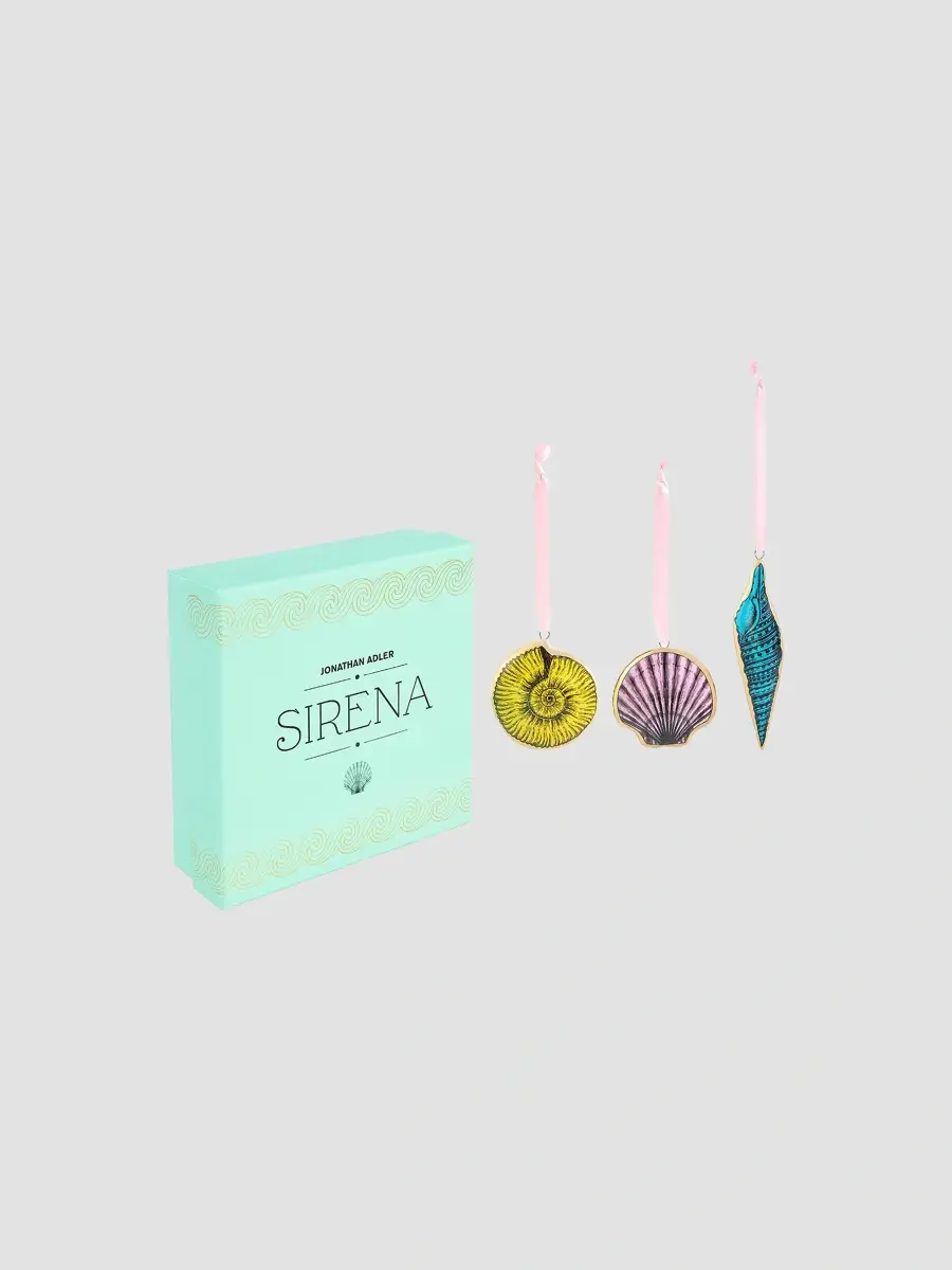 Jonathan Adler Holiday Sirena 3-Piece Porcelain Ornament Set | Thumbnail 2