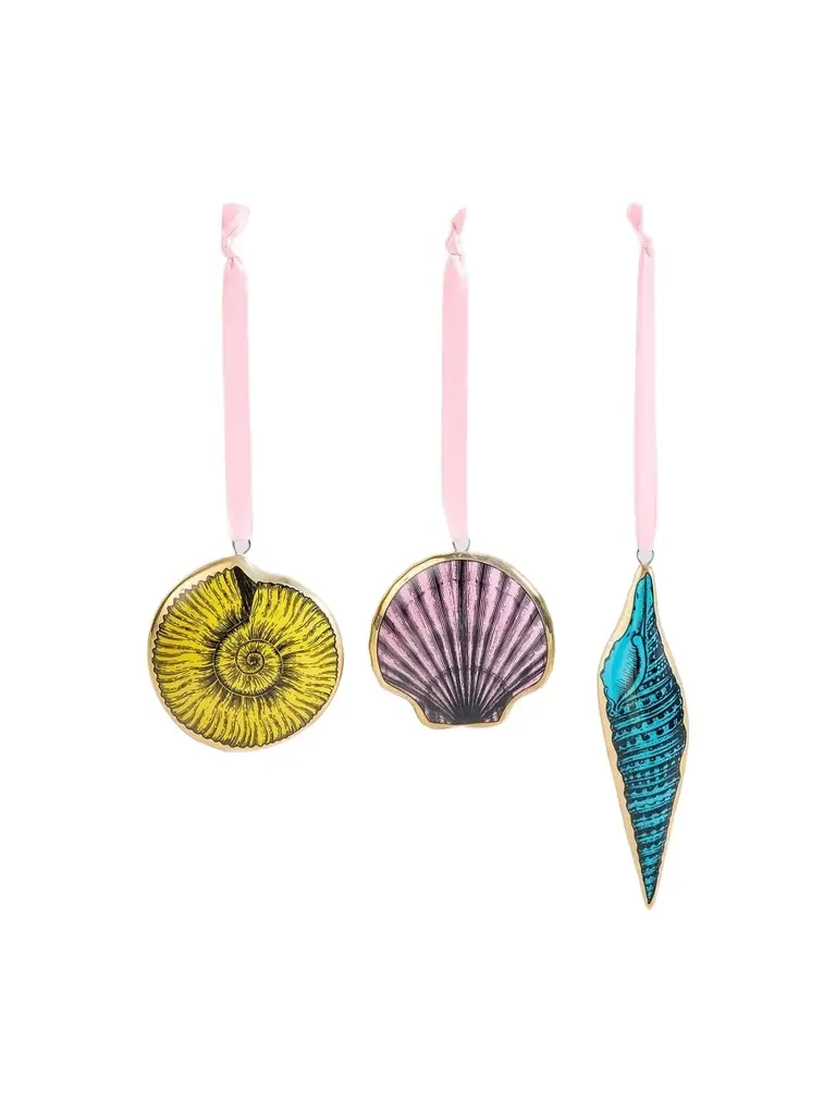 Jonathan Adler Holiday Sirena 3-Piece Porcelain Ornament Set