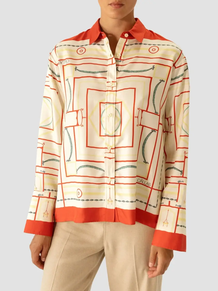 CALLAS MILANO Women's Paulina Silk Print Shirt | Thumbnail 2 CALLAS MILANO Women's Paulina Silk Print Shirt | Thumbnail 2