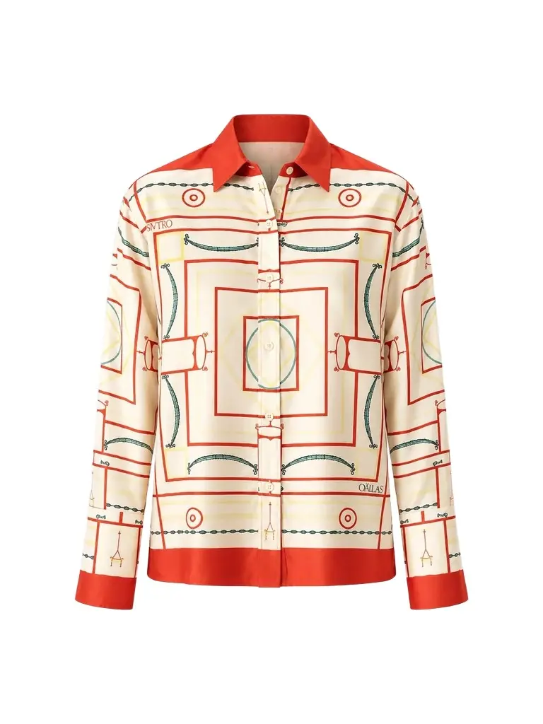 CALLAS MILANO Women's Paulina Silk Print Shirt
