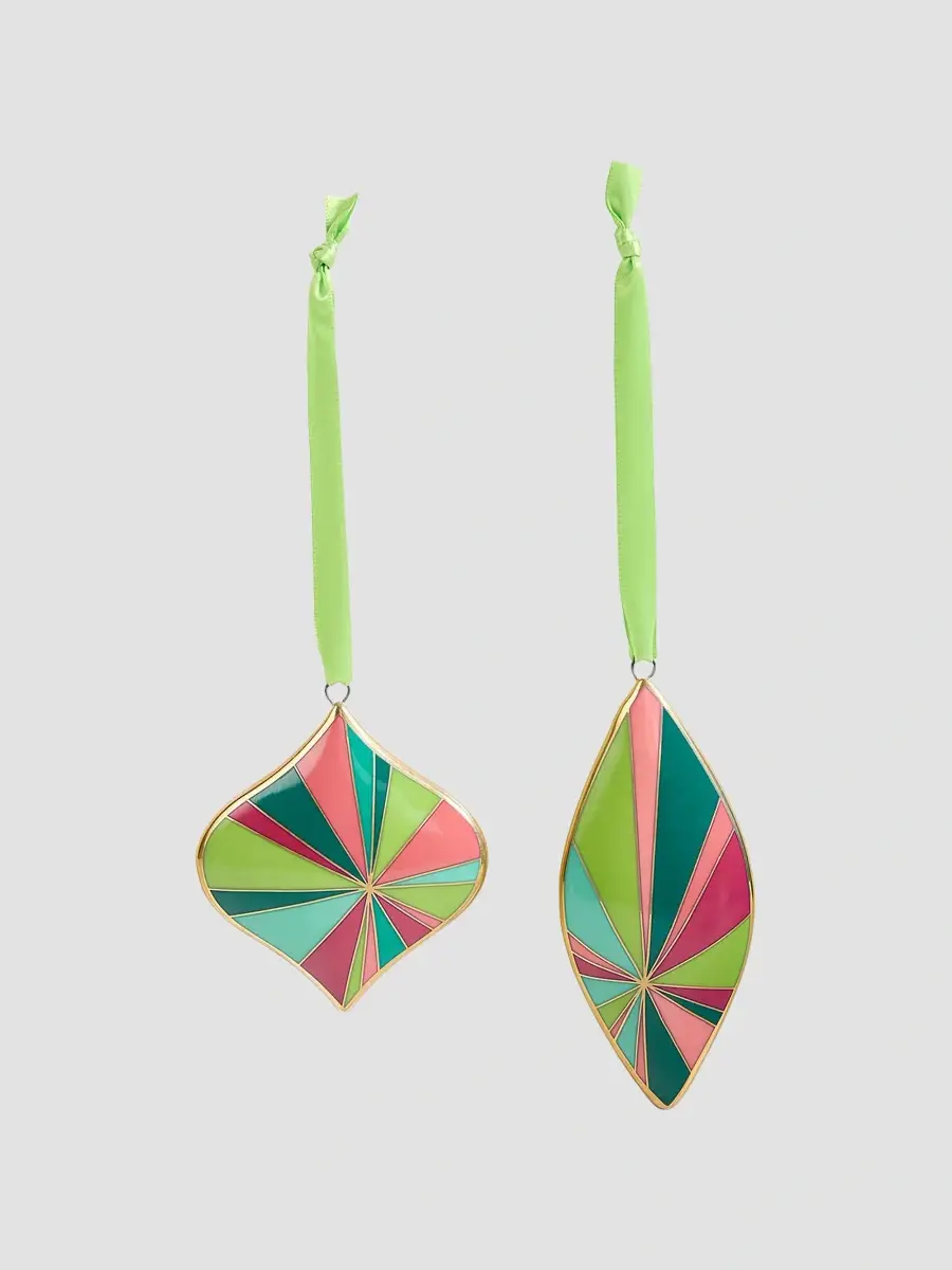 Jonathan Adler Holiday 2-Piece Naughty & Nice Porcelain Ornaments Set | Thumbnail 3