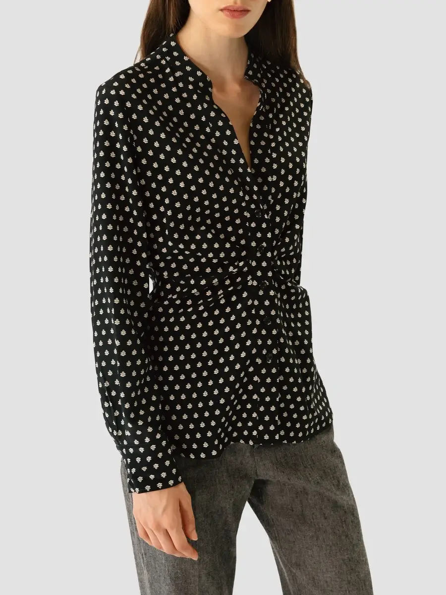 CALLAS MILANO Women's Blake Slim Draped Shirt | Thumbnail 3 CALLAS MILANO Women's Blake Slim Draped Shirt | Thumbnail 3