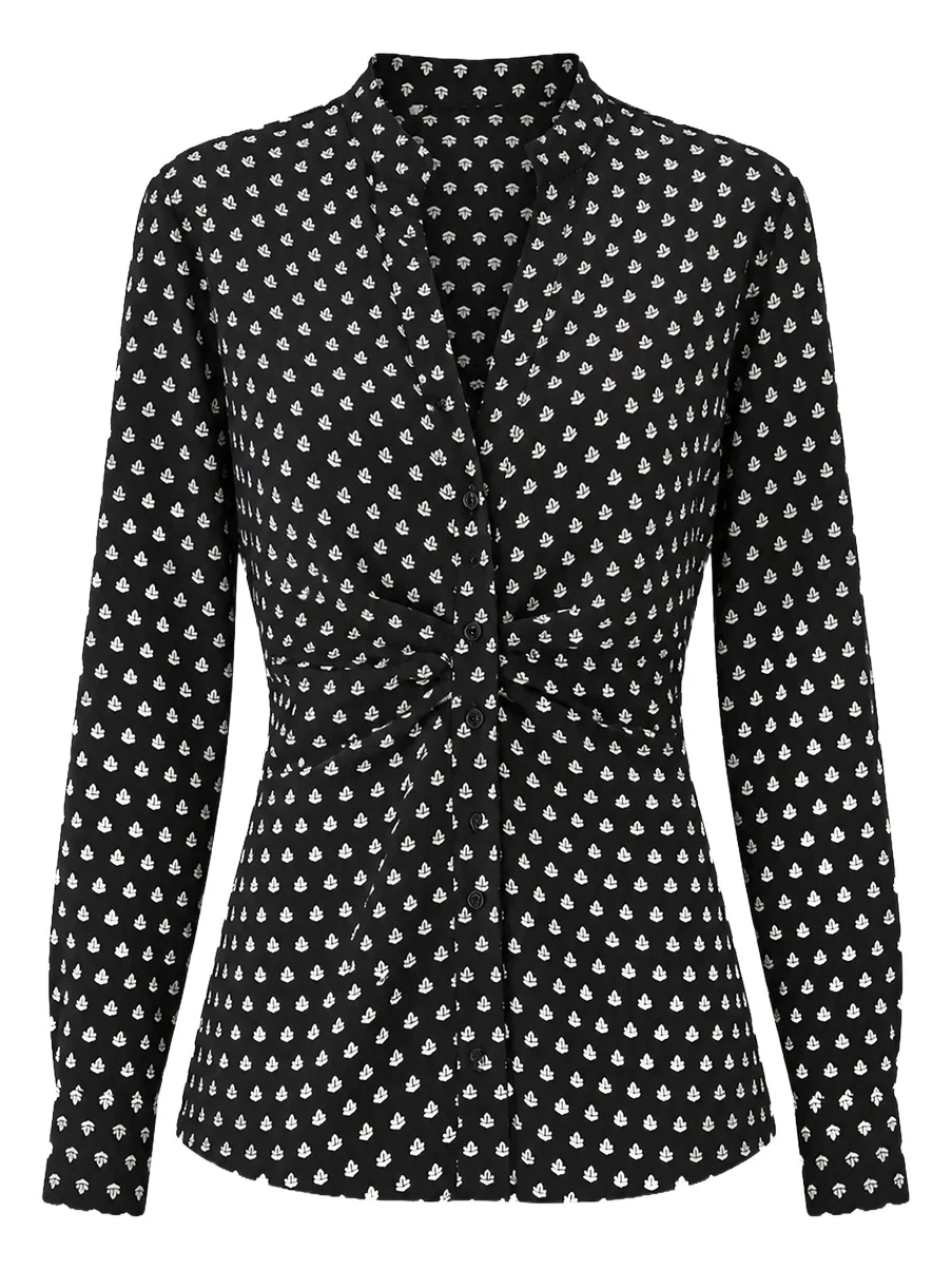 CALLAS MILANO Women's Blake Slim Draped Shirt