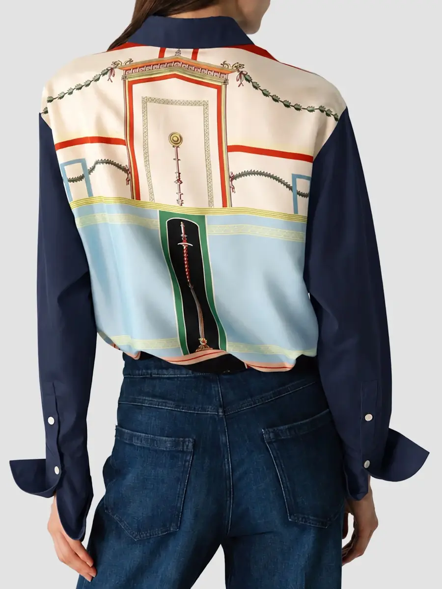 CALLAS MILANO Women's Billie Scarf Back Shirt | Thumbnail 3 CALLAS MILANO Women's Billie Scarf Back Shirt | Thumbnail 3