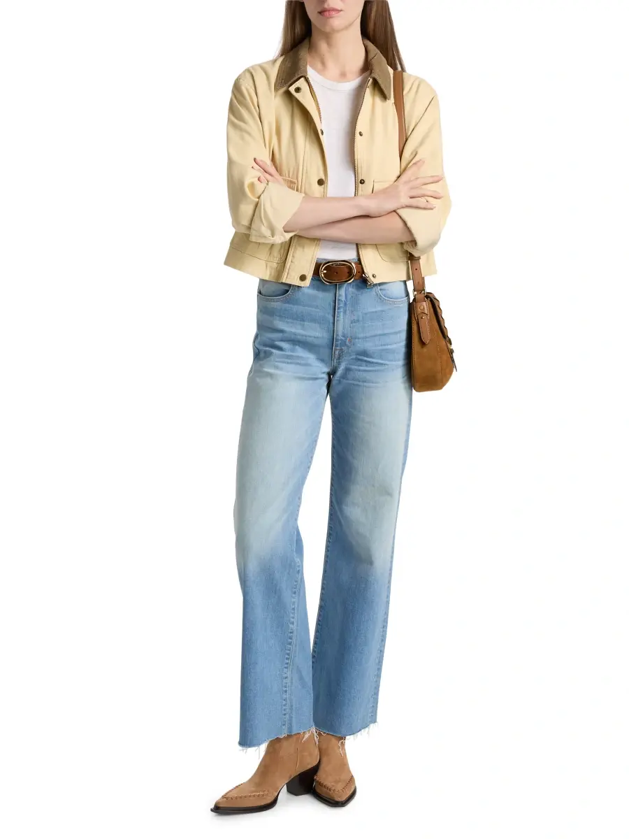 SLVRLAKE Women's Grace Faded High-Rise Straight Jeans | Thumbnail 2 SLVRLAKE Women's Grace Faded High-Rise Straight Jeans | Thumbnail 2