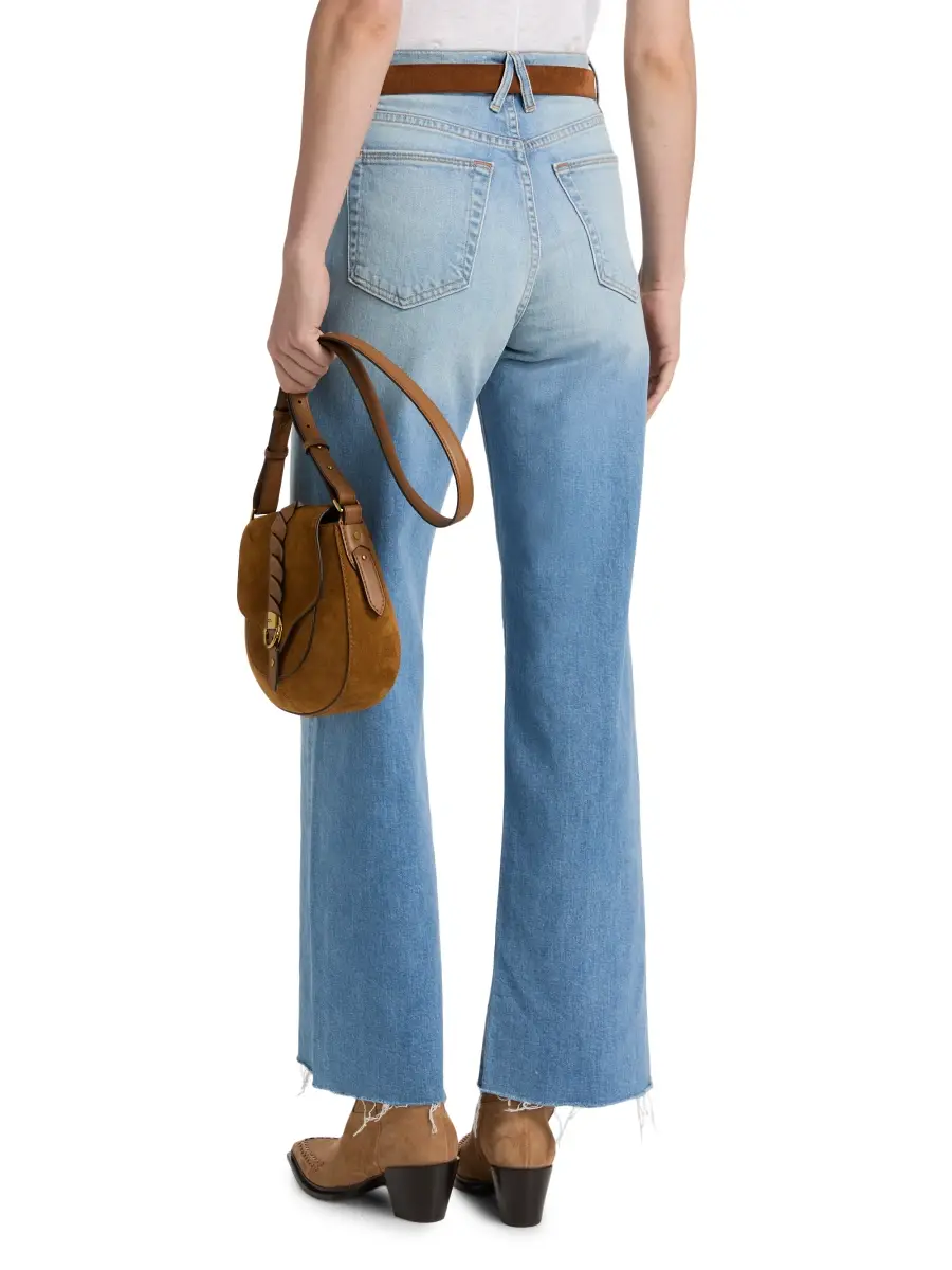 SLVRLAKE Women's Grace Faded High-Rise Straight Jeans | Thumbnail 5 SLVRLAKE Women's Grace Faded High-Rise Straight Jeans | Thumbnail 5