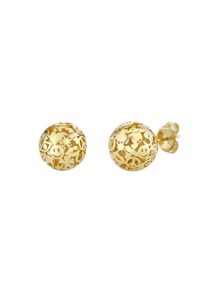 Women's Icon 14K Yellow Gold Stud Earrings