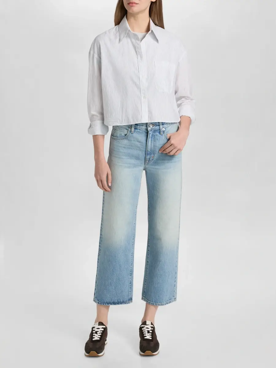 SLVRLAKE Women's Hunter Crop Relaxed Straight Jeans | Thumbnail 2 SLVRLAKE Women's Hunter Crop Relaxed Straight Jeans | Thumbnail 2