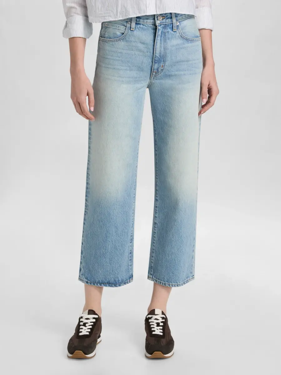 SLVRLAKE Women's Hunter Crop Relaxed Straight Jeans | Thumbnail 3 SLVRLAKE Women's Hunter Crop Relaxed Straight Jeans | Thumbnail 3