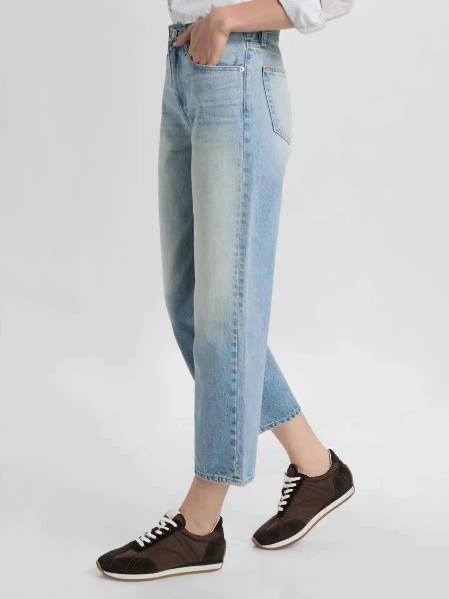 SLVRLAKE Women's Hunter Crop Relaxed Straight Jeans | Thumbnail 4 SLVRLAKE Women's Hunter Crop Relaxed Straight Jeans | Thumbnail 4