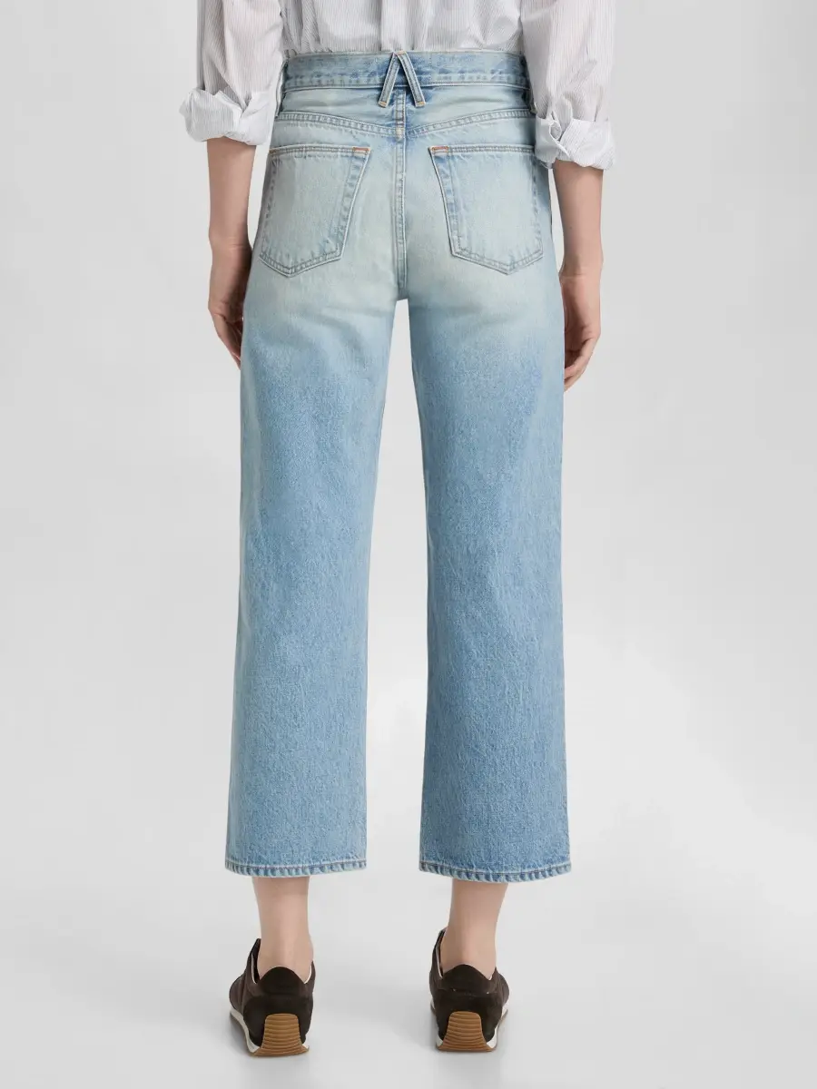 SLVRLAKE Women's Hunter Crop Relaxed Straight Jeans | Thumbnail 5 SLVRLAKE Women's Hunter Crop Relaxed Straight Jeans | Thumbnail 5
