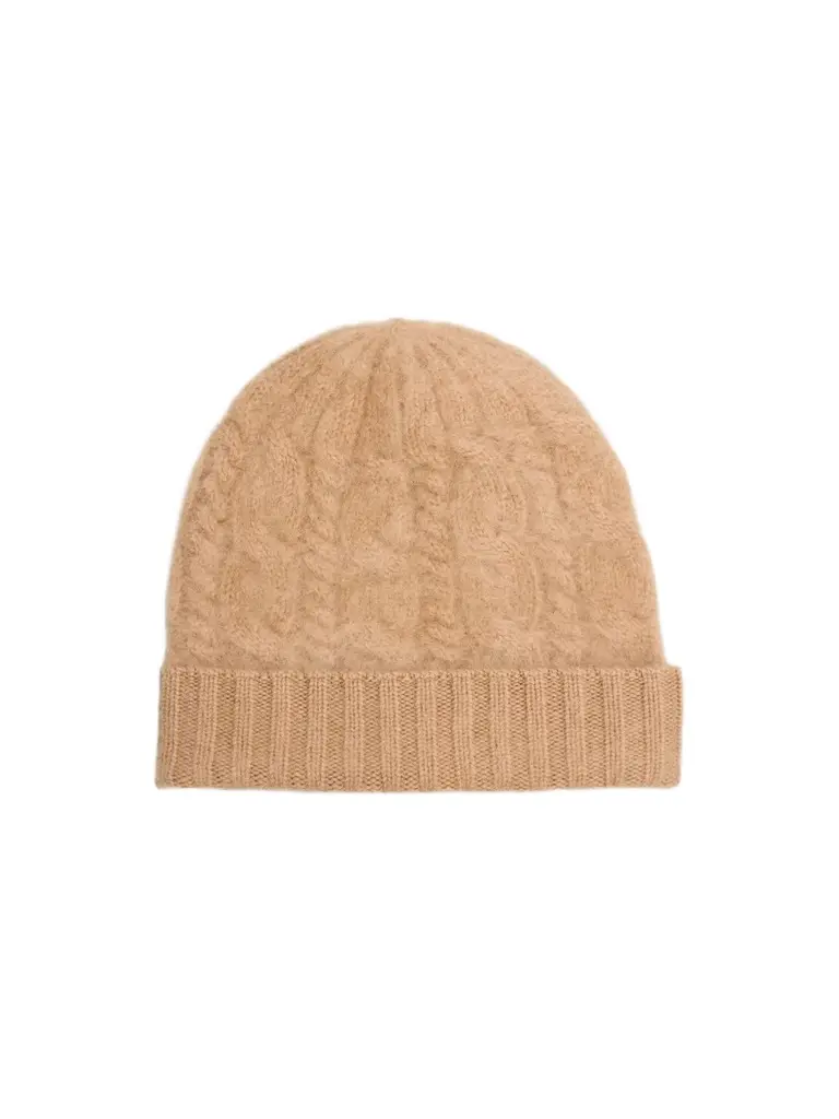 Sofia Cashmere Women's Cable-Knit Cashmere Beanie