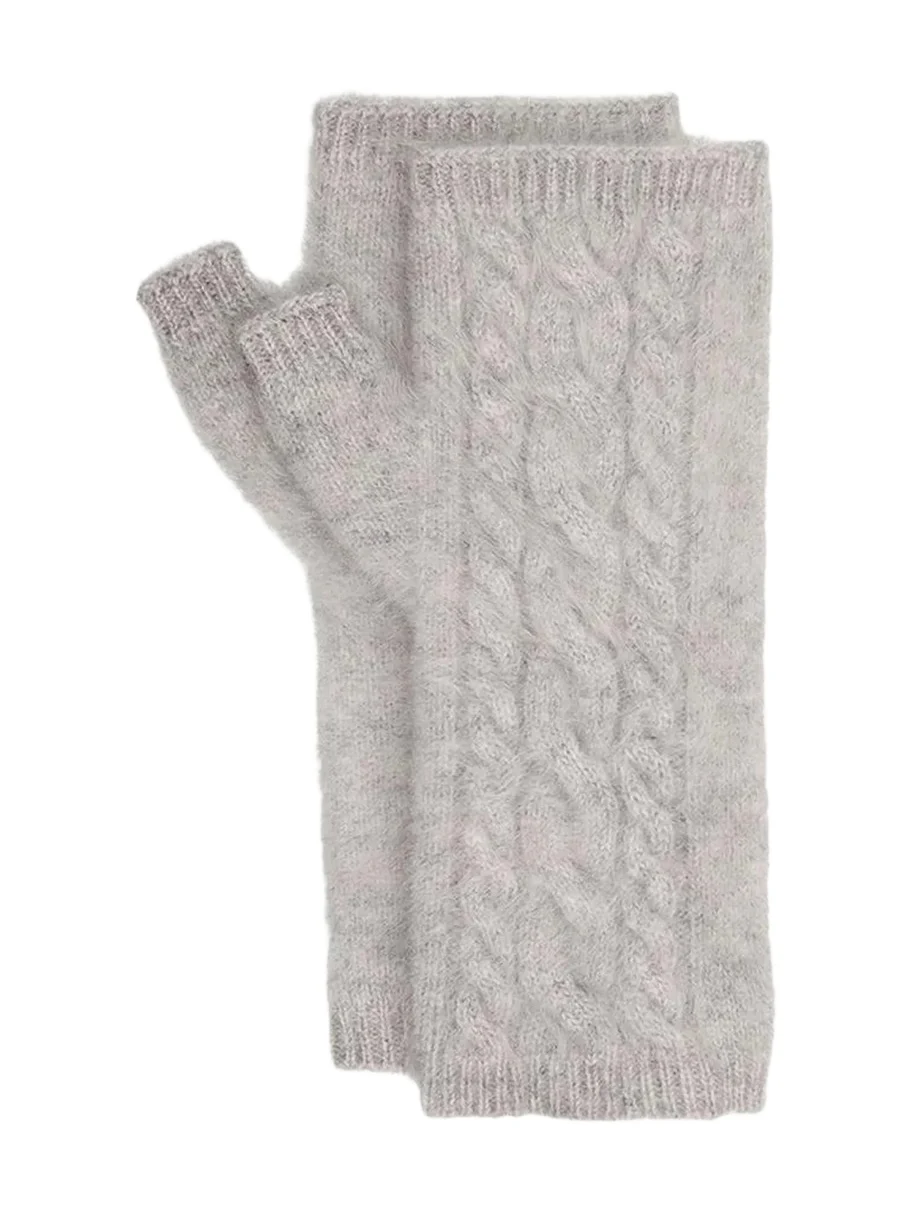 Sofia Cashmere Women's Cashmere Cable-Knit Arm Warmers