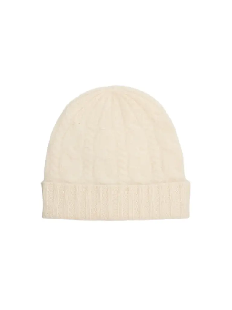 Sofia Cashmere Women's Cable-Knit Cashmere Beanie
