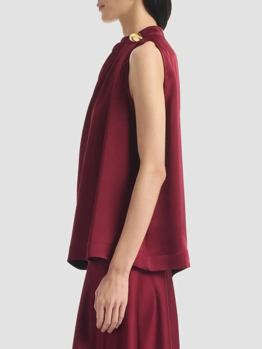 Altuzarra Women's Alden Satin Drape Top | Thumbnail 5