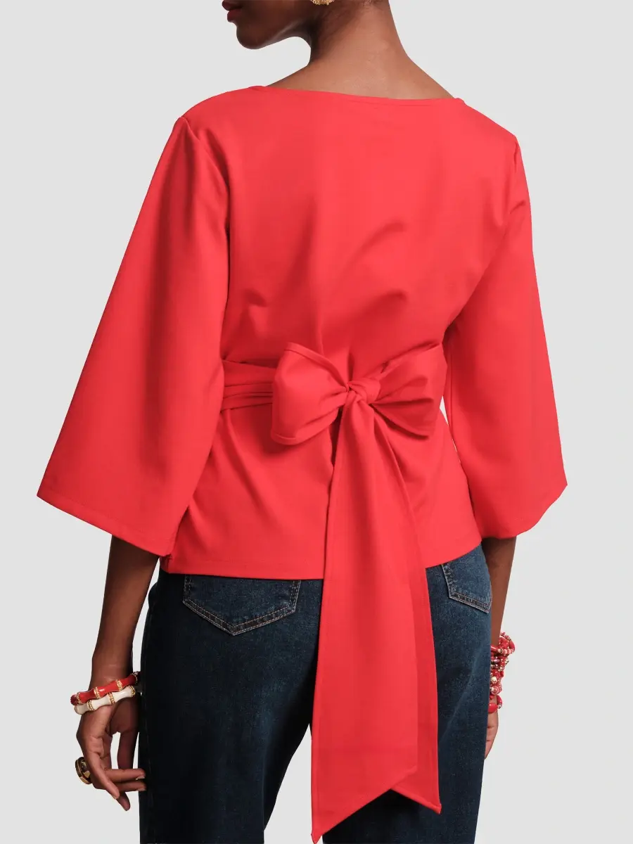 Frances Valentine Women's Whitney Wrap Top | Thumbnail 2 Frances Valentine Women's Whitney Wrap Top | Thumbnail 2