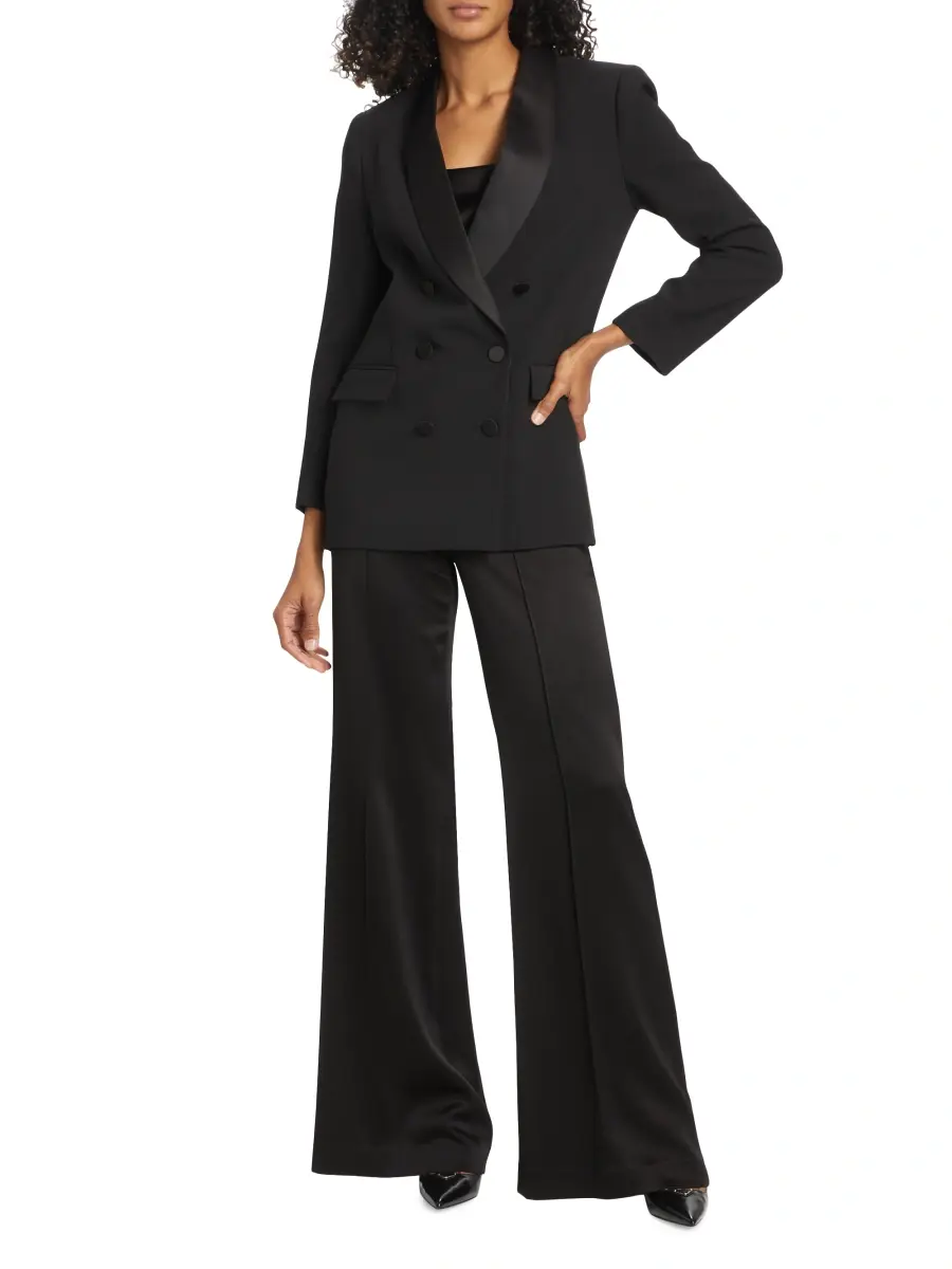 L'Agence Women's Jayda Double-Breasted Ponte Blazer | Thumbnail 2 L'Agence Women's Jayda Double-Breasted Ponte Blazer | Thumbnail 2