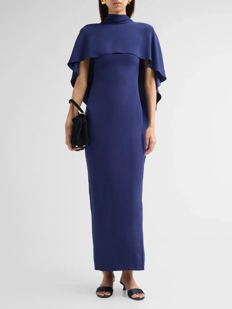 Alberta Ferretti Women's Enver Draped Satin Gown | Thumbnail 2 Alberta Ferretti Women's Enver Draped Satin Gown | Thumbnail 2