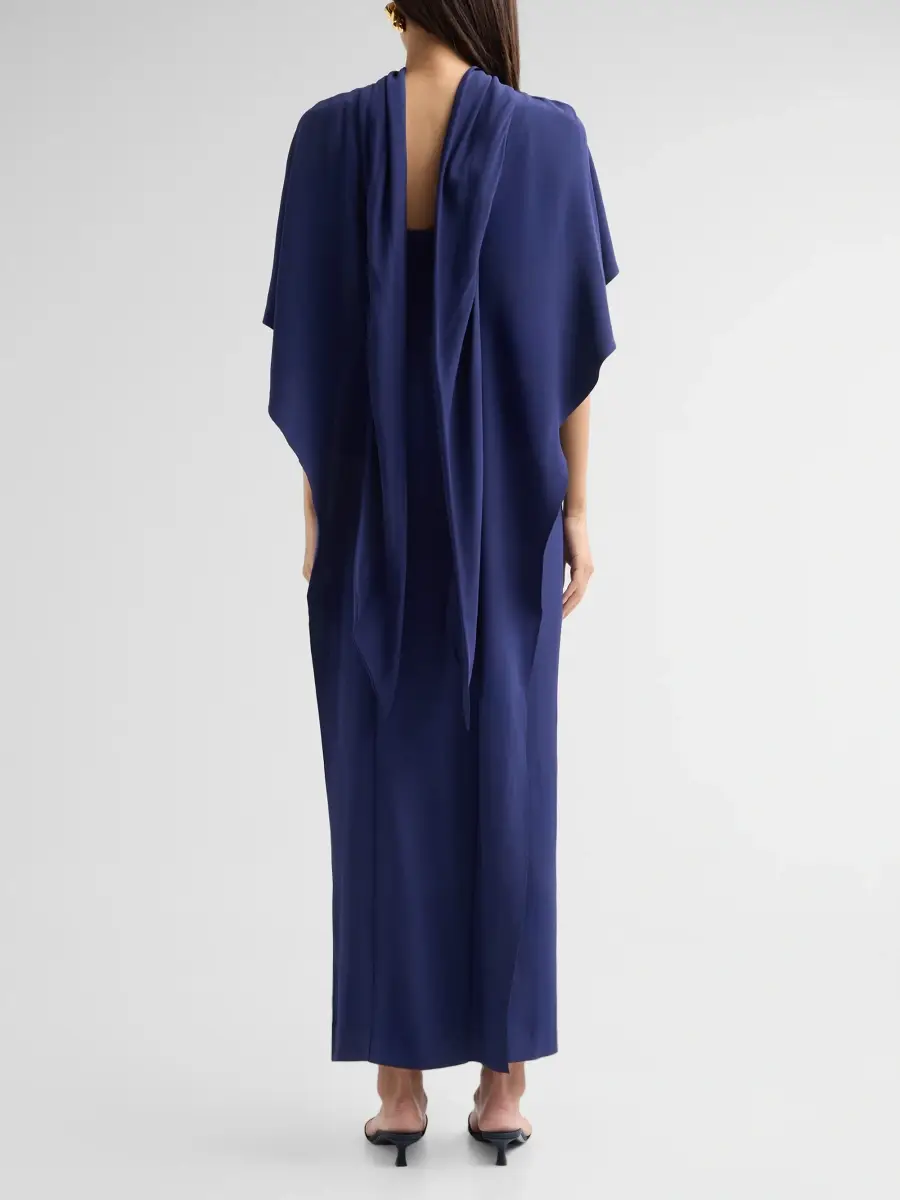 Alberta Ferretti Women's Enver Draped Satin Gown | Thumbnail 3 Alberta Ferretti Women's Enver Draped Satin Gown | Thumbnail 3