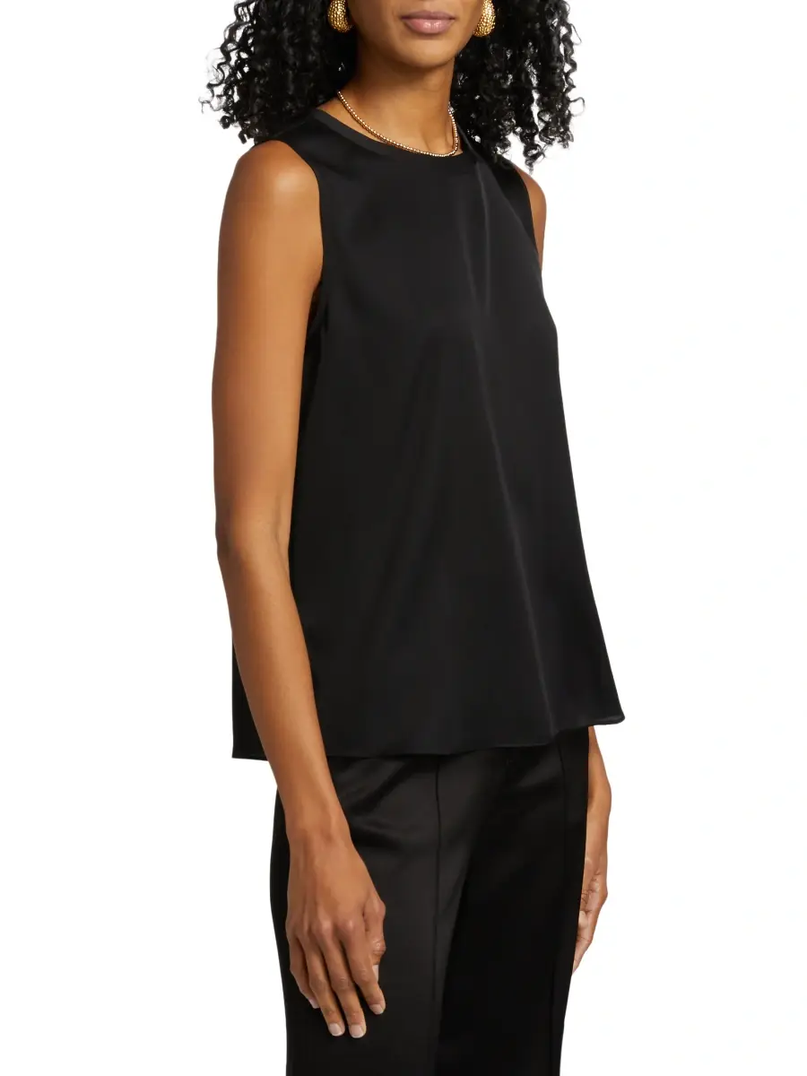 Kobi Halperin Women's Aura Stretch Silk Crewneck Tank Top | Thumbnail 4 Kobi Halperin Women's Aura Stretch Silk Crewneck Tank Top | Thumbnail 4