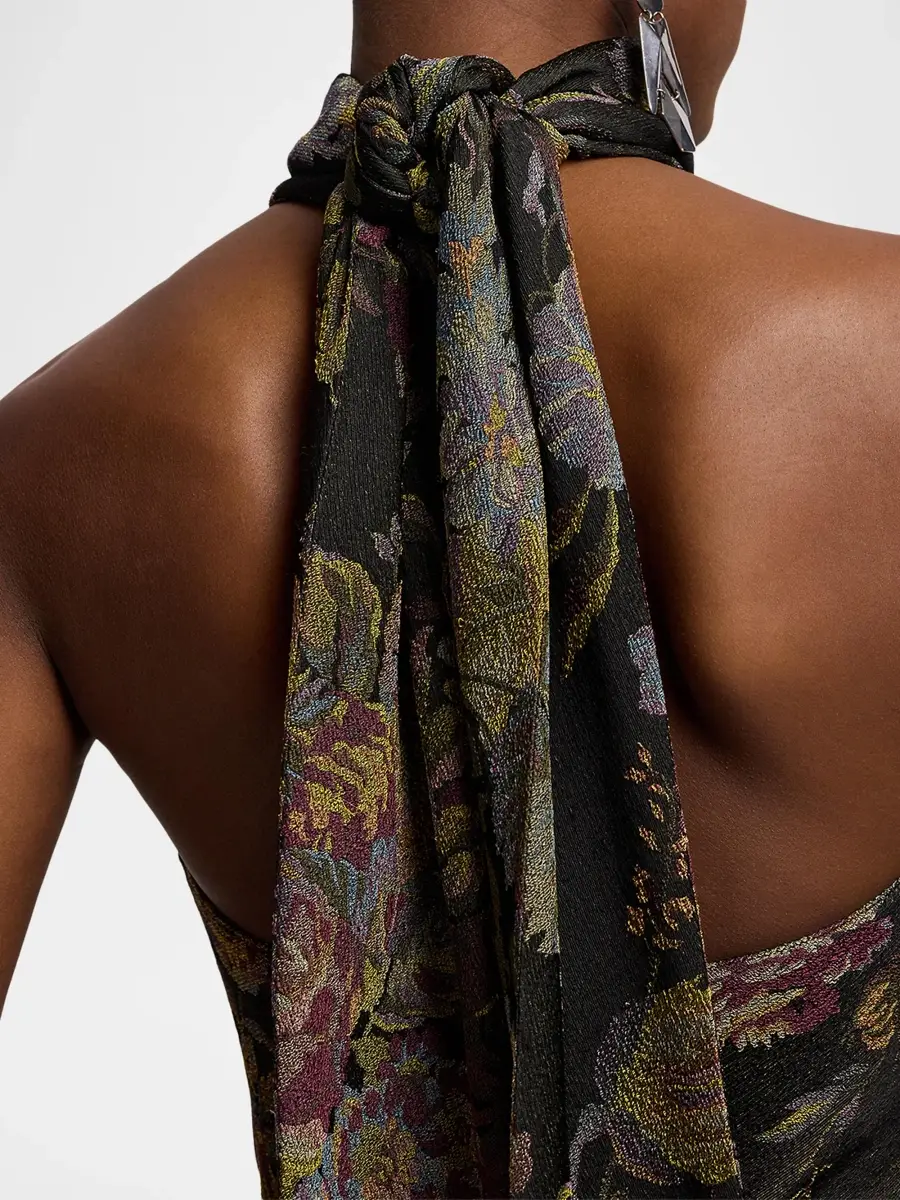 Ralph Lauren Collection Women's Chilton Tapestry Halter Top | Thumbnail 5 Ralph Lauren Collection Women's Chilton Tapestry Halter Top | Thumbnail 5