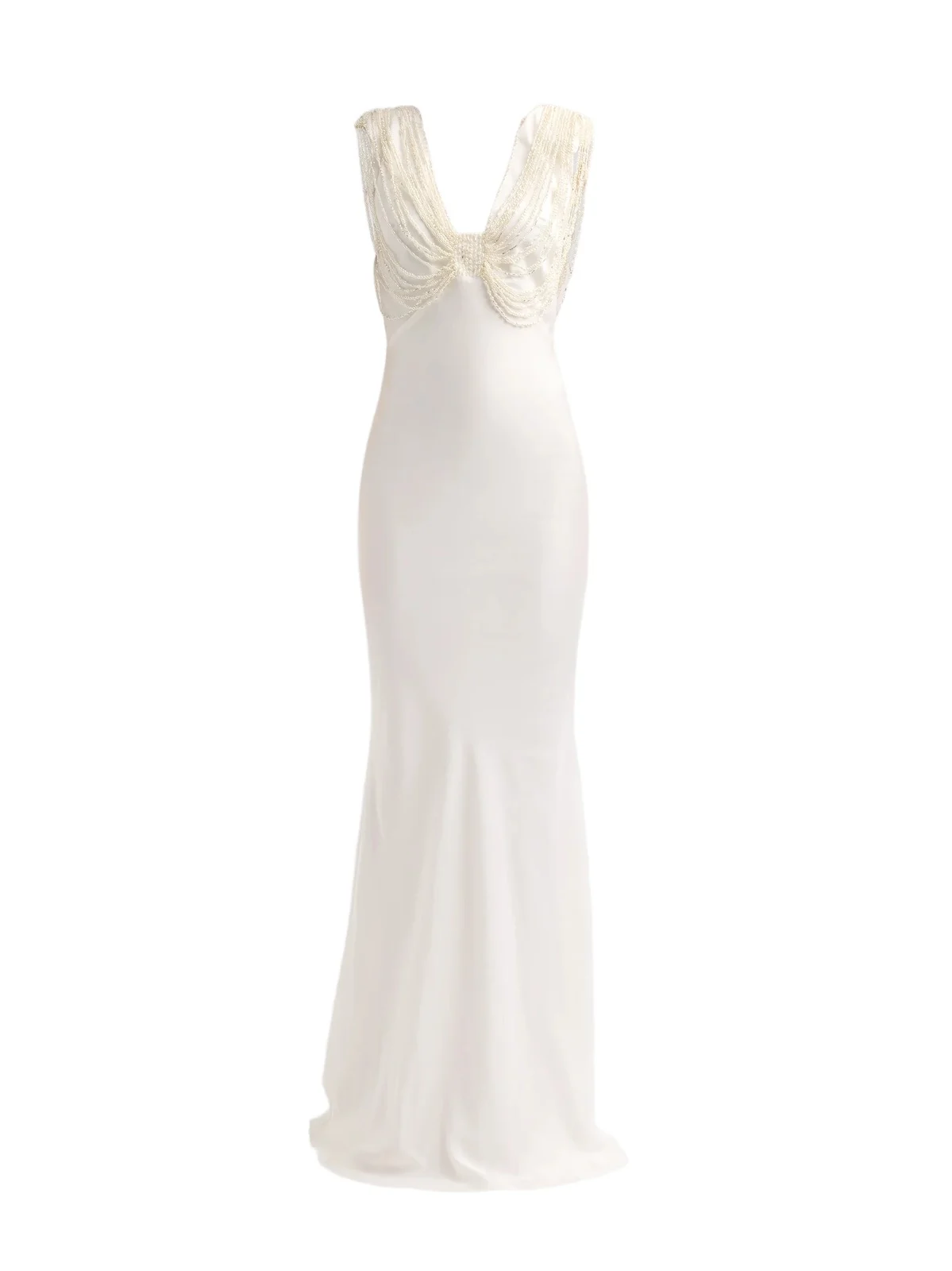 Women's Liza Satin Embroidered Slip Gown Women's Liza Satin Embroidered Slip Gown