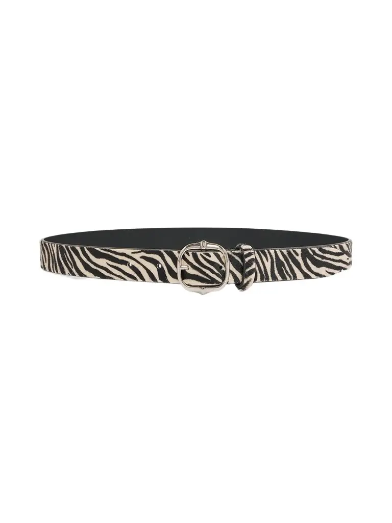 Isabel Marant Women's Zebra-Print Calf Hair Belt
