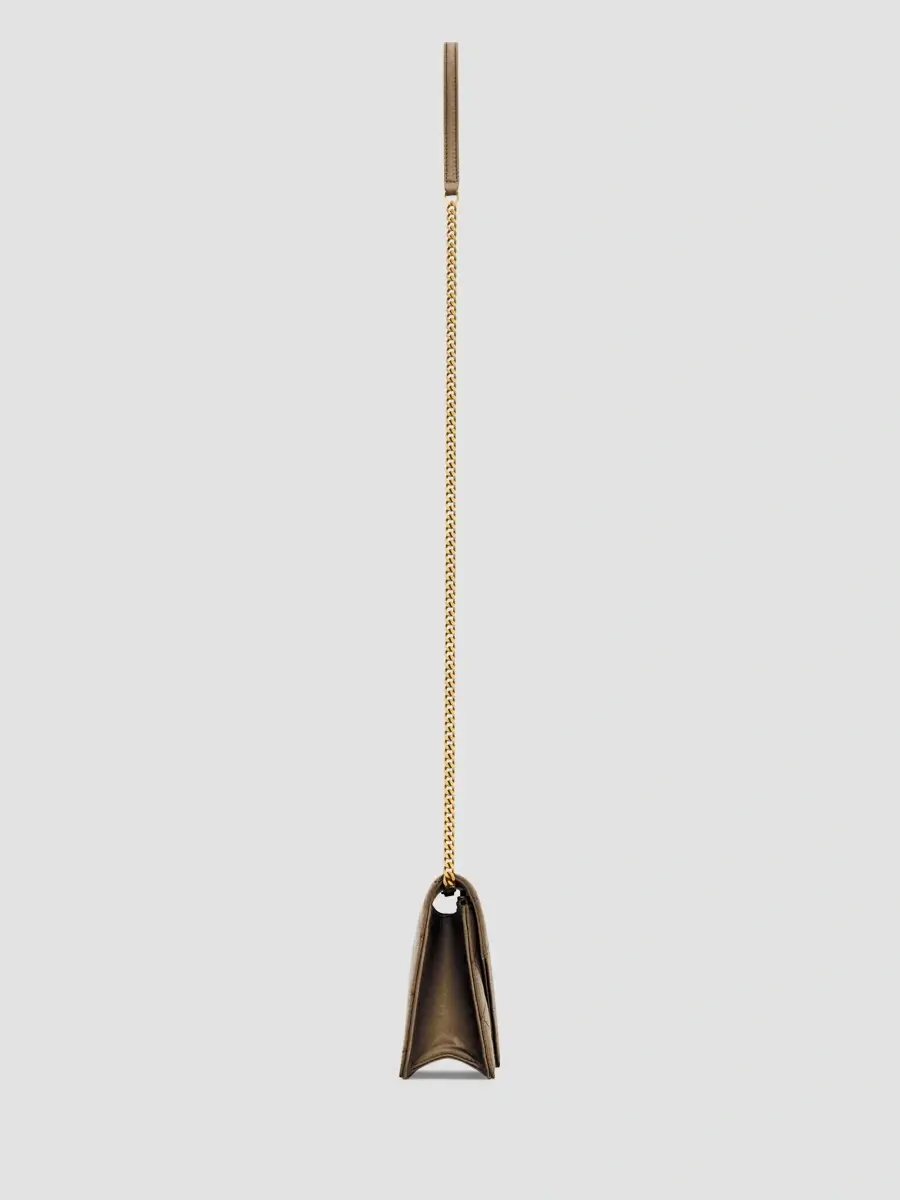 Saint Laurent Women's Paris Chain Wallet in Satin - Marron Glace | Thumbnail 7 Saint Laurent Women's Paris Chain Wallet in Satin - Marron Glace | Thumbnail 7