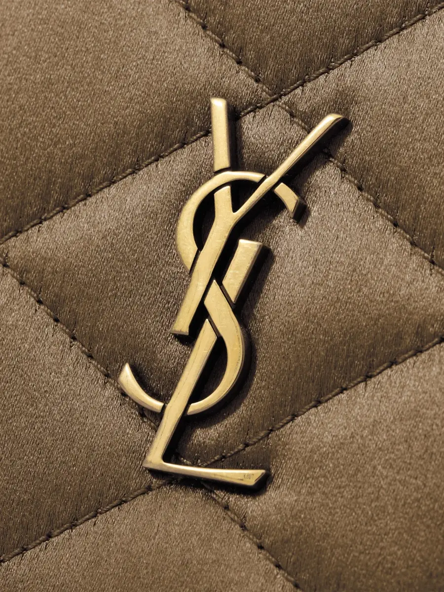 Saint Laurent Women's Paris Chain Wallet in Satin - Marron Glace | Thumbnail 8 Saint Laurent Women's Paris Chain Wallet in Satin - Marron Glace | Thumbnail 8