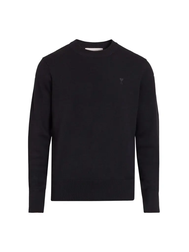 AMI PARIS Men's Quota Ami de Coeur Crewneck Sweater