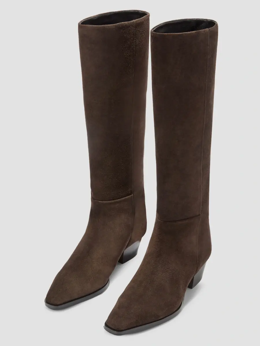 aeyde Women's Medea 90MM Suede Knee-High Boots | Thumbnail 4 aeyde Women's Medea 90MM Suede Knee-High Boots | Thumbnail 4