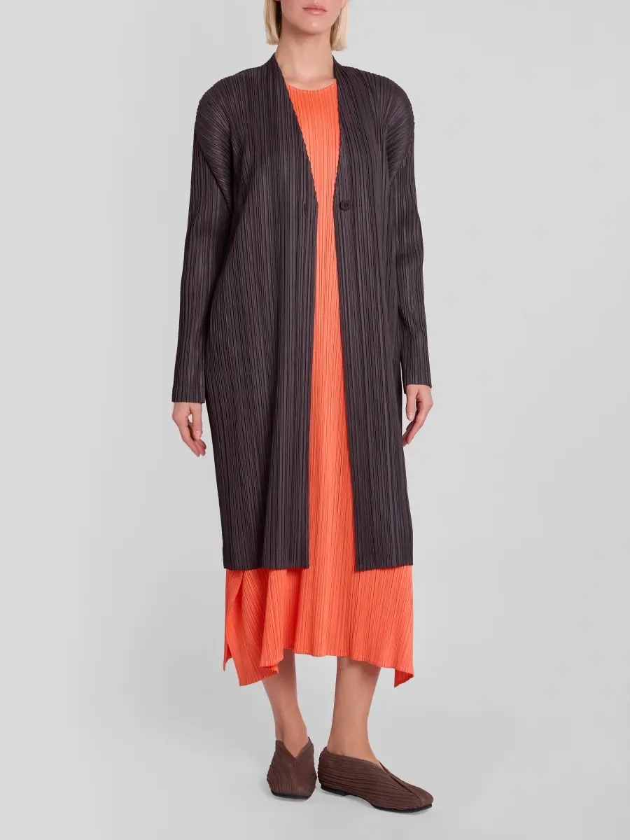 Pleats Please Issey Miyake Women's Pleats Single-Button Jacket | Thumbnail 2