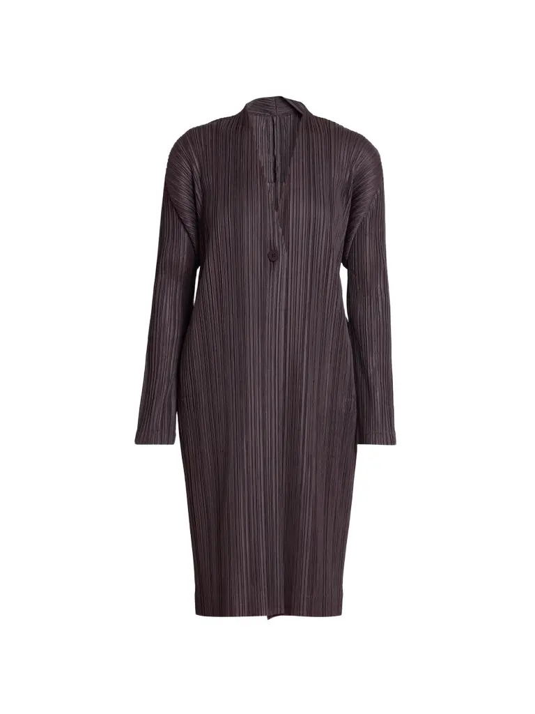 Pleats Please Issey Miyake Women's Pleats Single-Button Jacket