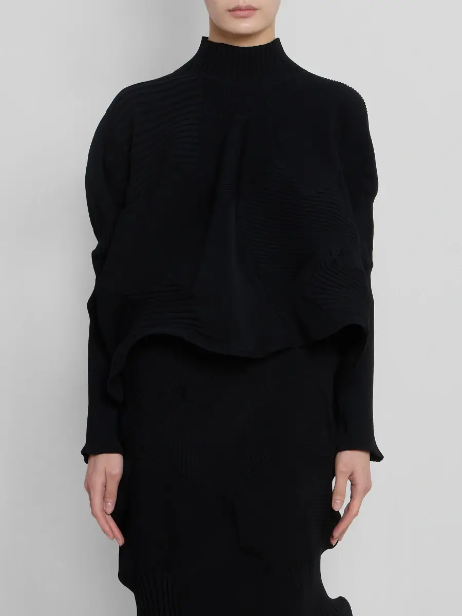 Issey Miyake Women's Kone Kone Rib-Knit Sweater | Thumbnail 4 Issey Miyake Women's Kone Kone Rib-Knit Sweater | Thumbnail 4
