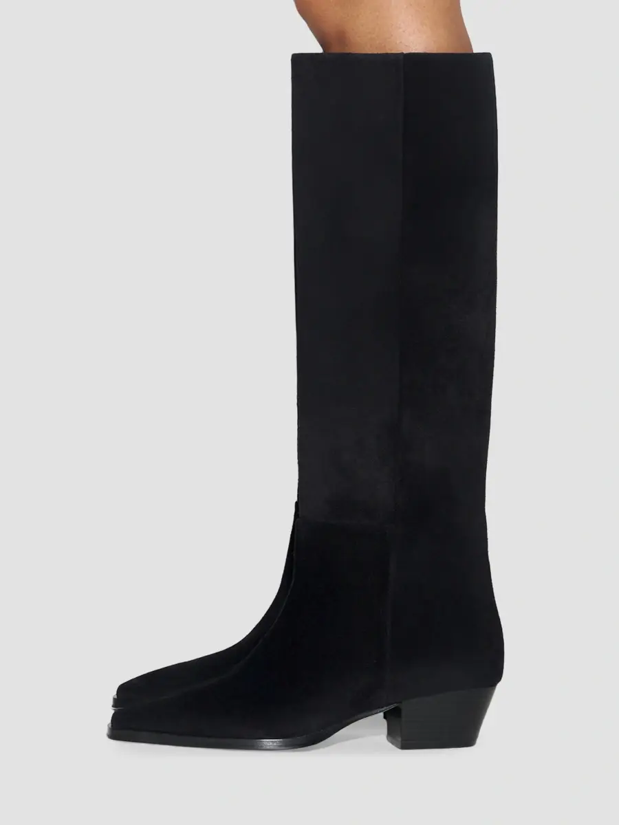 aeyde Women's Medea 90MM Suede Knee-High Boots | Thumbnail 2 aeyde Women's Medea 90MM Suede Knee-High Boots | Thumbnail 2