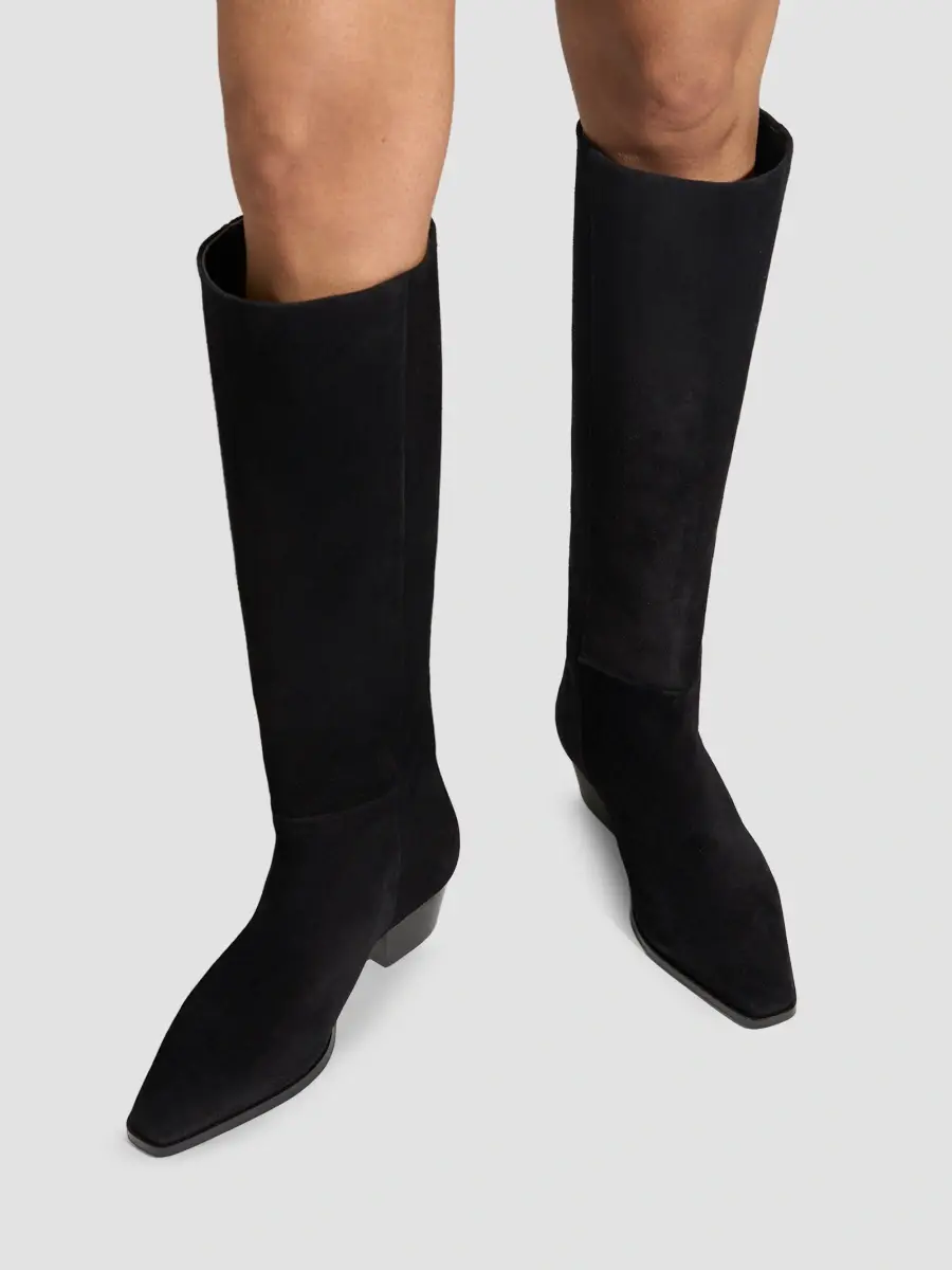 aeyde Women's Medea 90MM Suede Knee-High Boots | Thumbnail 3 aeyde Women's Medea 90MM Suede Knee-High Boots | Thumbnail 3
