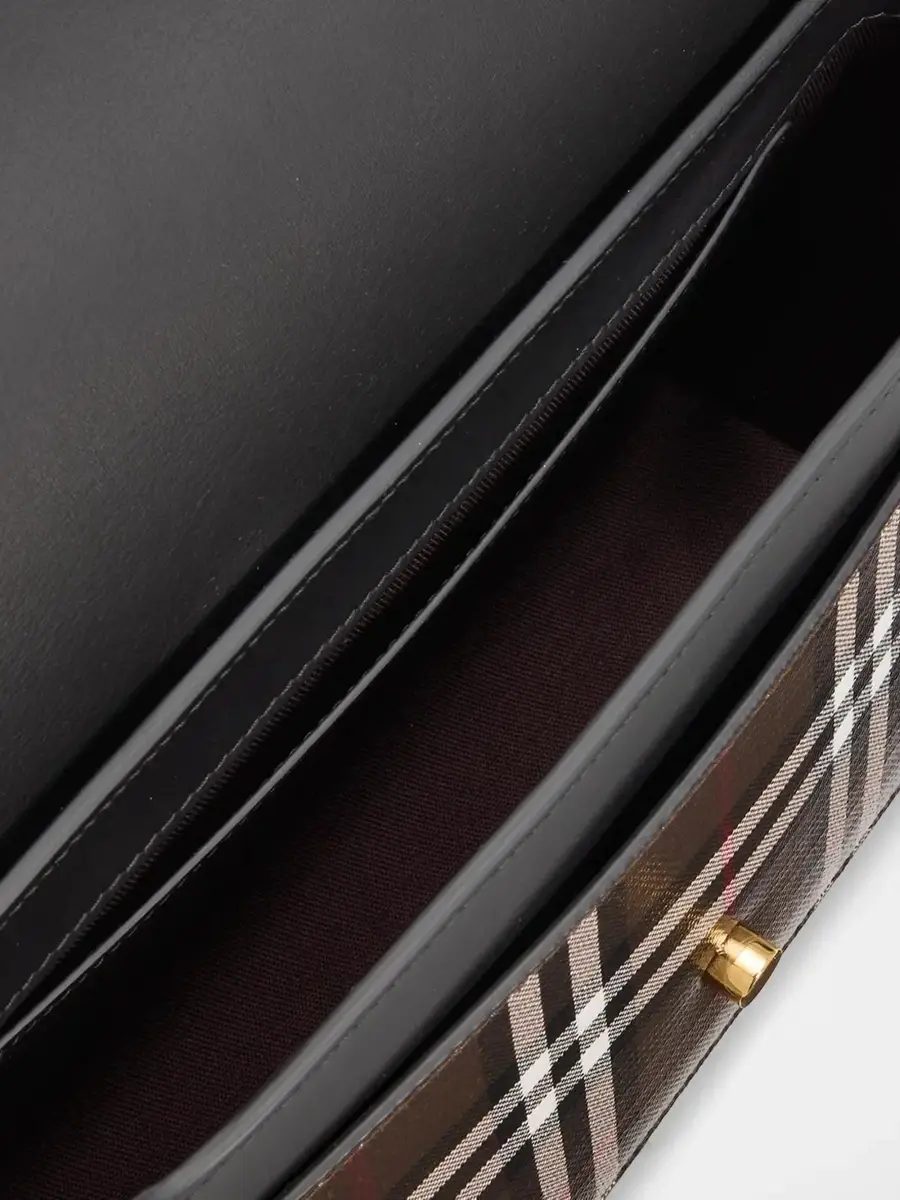 Burberry Women's Check Leather Crossbody Bag | Thumbnail 4