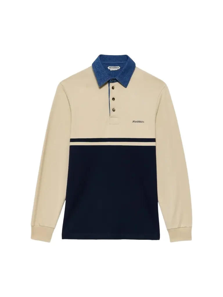 JW Anderson Men's Contrast Collar Polo Shirt